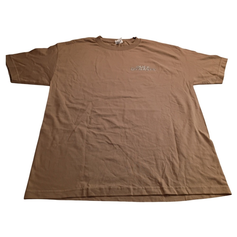 Duck Dynasty Jase Robertson He Gone Graphic T-Shirt Men's Large Tan Brown Cotton